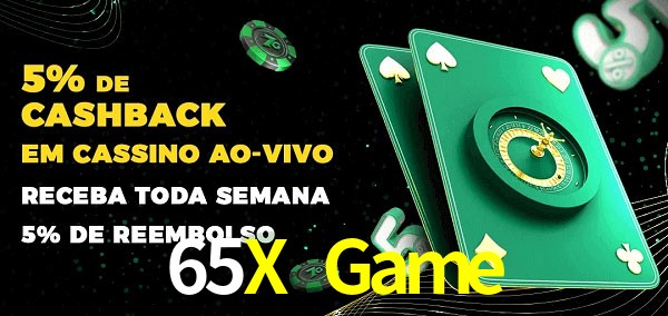 Promoções do cassino ao Vivo 65X Game